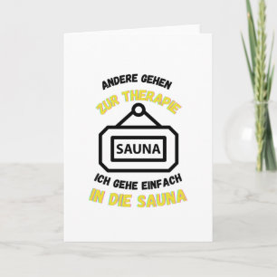 Cartão Sauna Outros Vão à Terapia Saunas