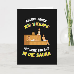Cartão Sauna Outros Vão Para A Terapia Saunas