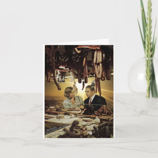 Cartão Sausage shopping - (Frente)