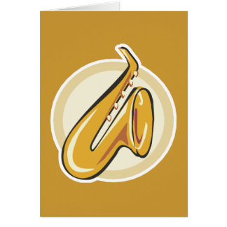 Cartão saxaphone