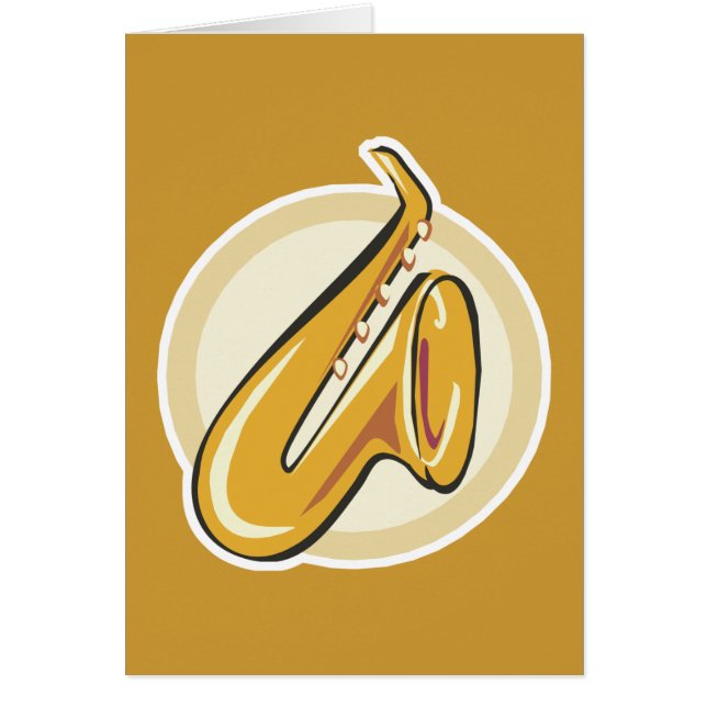 Cartão saxaphone (Frente)