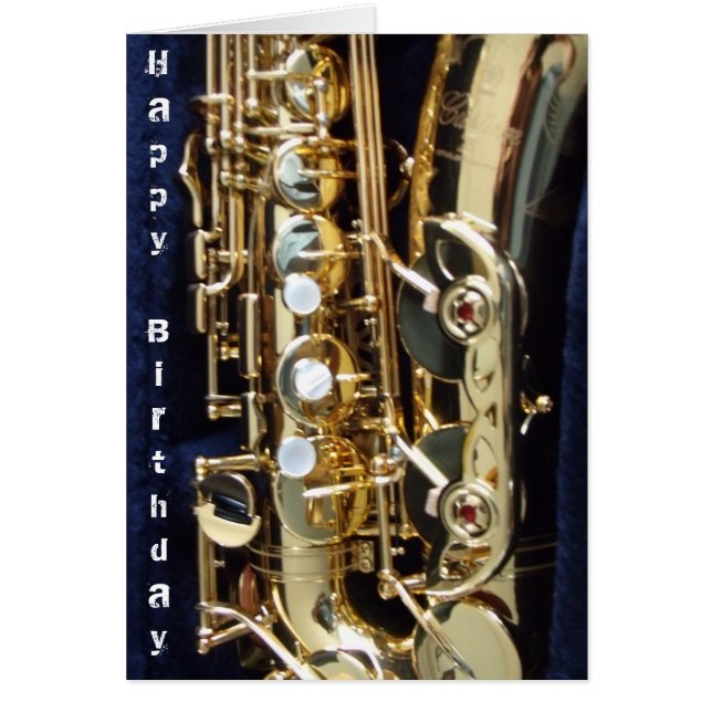 Cartão saxofone (Frente)
