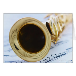 Cartão Saxofone do soprano