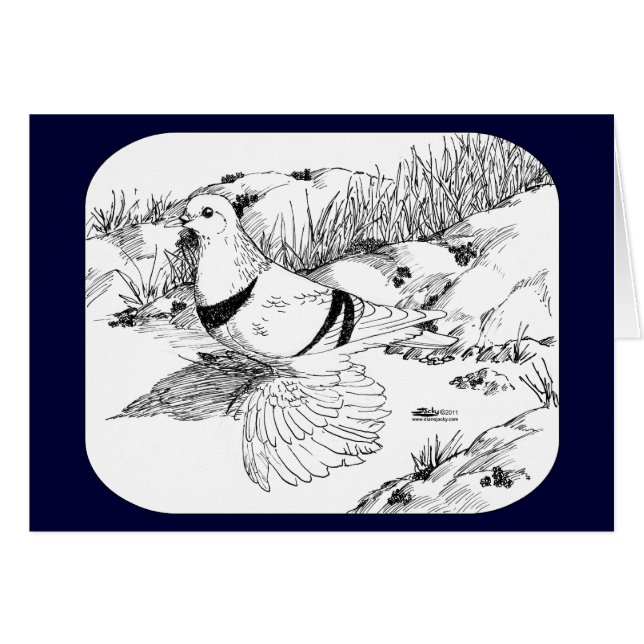 Cartão Saxon Crescent Pigeon 1973 (Frente horizontal)