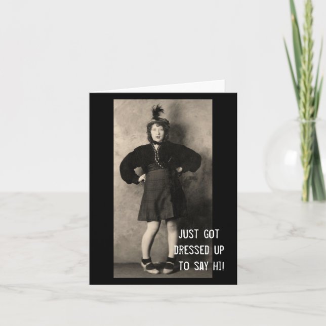 Cartão Saying Hello Note Cards w Old photos (Frente)