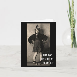 Cartão Saying Hello Note Cards w Old photos