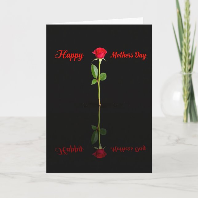 Cartão Scarlet Bloom Mothers Day Card (Frente)