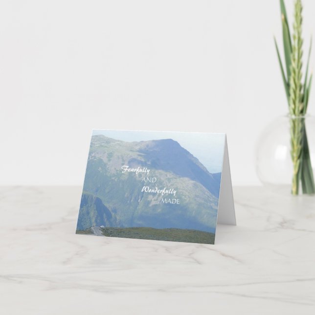 Cartão Scenic Mountains Christian Scripture Get Well Card (Frente)