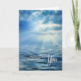 Cartão Scenic Ocean View Cloud Reflection Thinking of You
