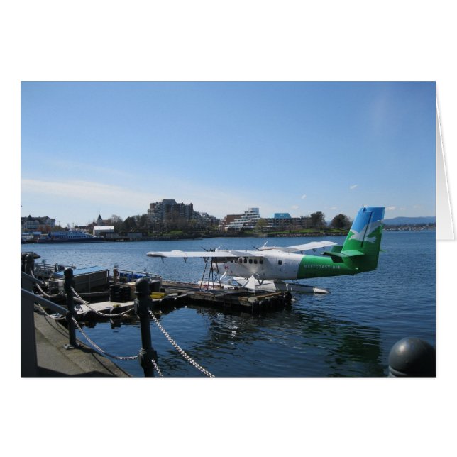 Cartão Scenic Seaplane em Victoria (Frente Horizontal)