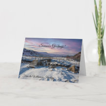 Scenic Winter Christmas Landscape