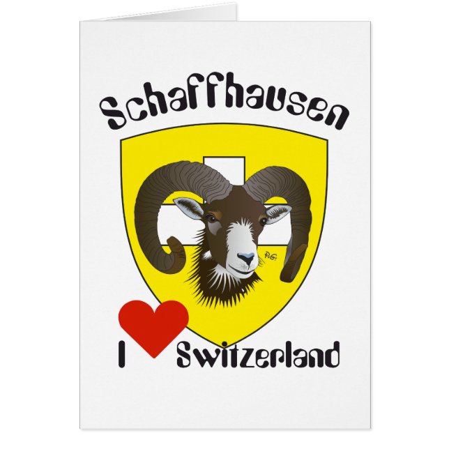 Cartão Schaffhausen Schweiz Suisse Svizzera Grusskarte (Frente)