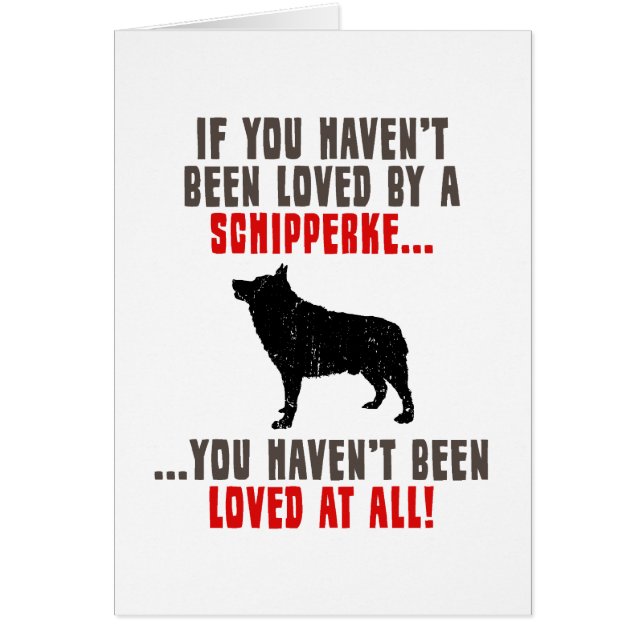 Cartão Schipperke (Frente)