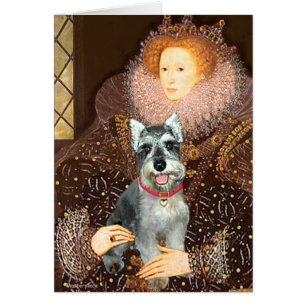 Cartão Schnauzer 8cr - Rainha