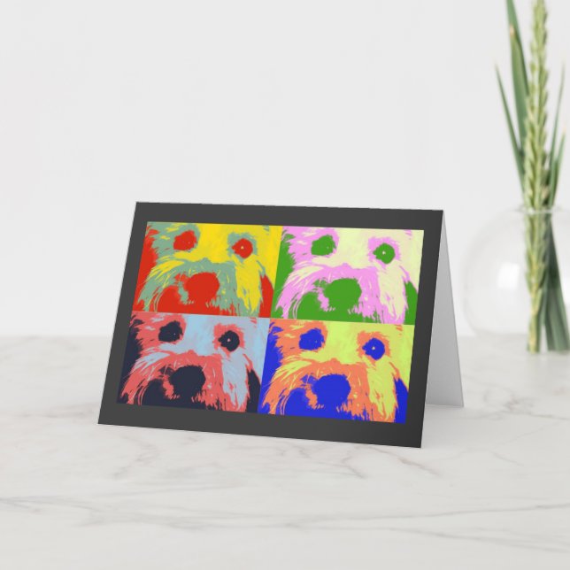 Cartão Schnauzer Card (Frente)