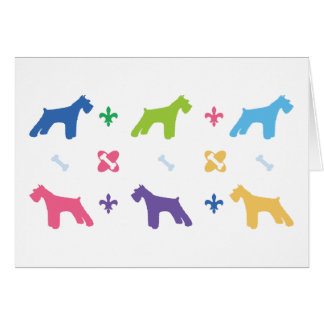 Cartão Schnauzer diminuto