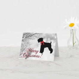 Cartão Schnauzer Feliz Natal