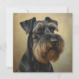 Cartão Schnauzer Gigante