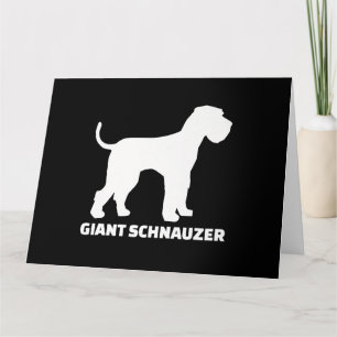 Cartão schnauzer gigante premium