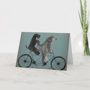 Cartão Schnauzer Tandem