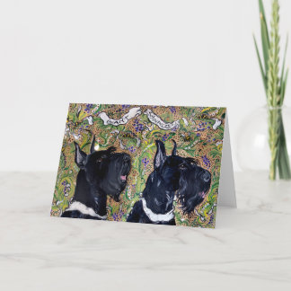 Cartão Schnauzers gigantes