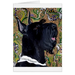 Cartão Schnauzers gigantes
