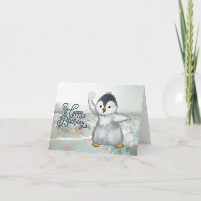 Cartão Schneeballschlacht (Frente)