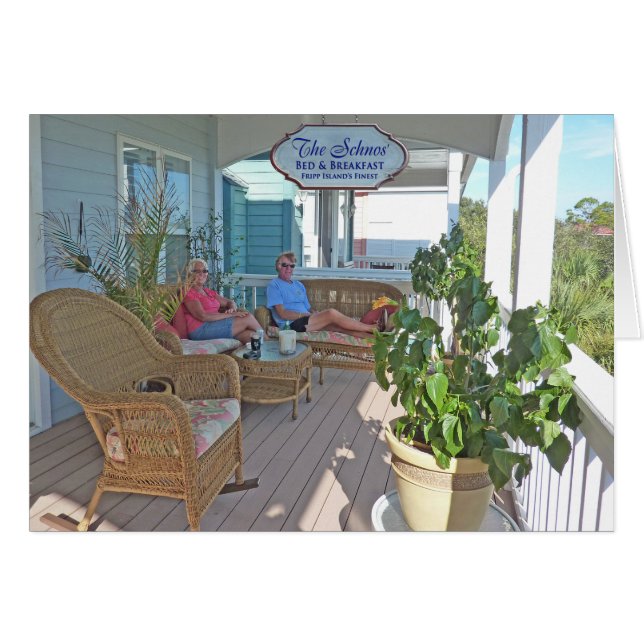 Cartão Schnobrichs no patamar (Frente Horizontal)