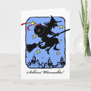 Cartão Schoni Wienachte, Befana, a Bruxa de Natal