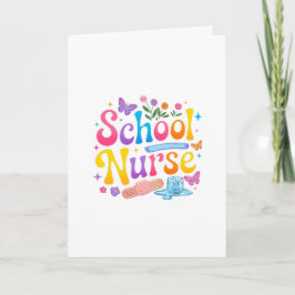 Cartão School Nurse Greeting Card