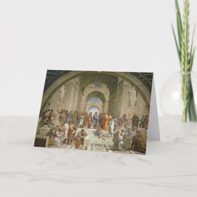 Cartão School of Athens, from the Stanza della (Frente)