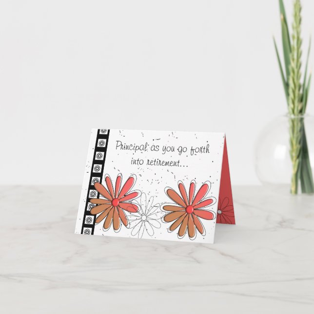 Cartão School Principal Retirement Card II (Frente)