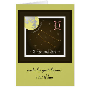 Cartão Schumellins 21 matg fin 21 zercladur Karte