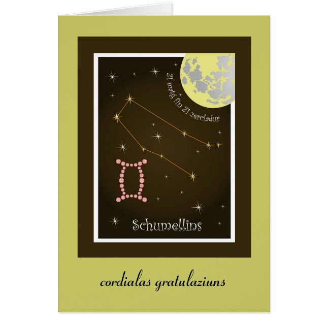 Cartão Schumellins 21 matg fin 21 zercladur Karte (Frente)