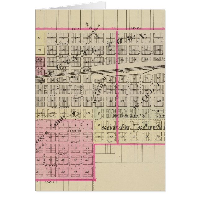 Cartão Schuyler e Leigh, Nebraska (Frente)