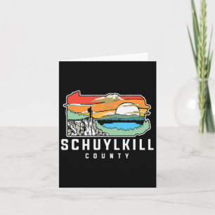 Cartão Schuylkill County Pensilvânia Nature Outdoor Hiki