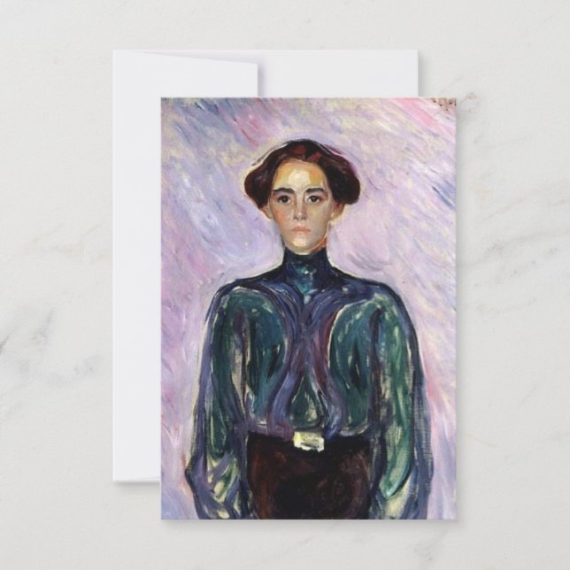 Cartão Schwarz (por Edvard Munch) (Frente)