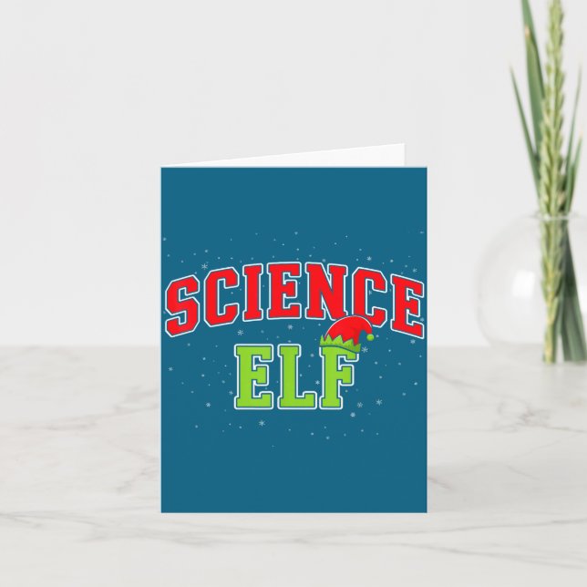 Cartão Science Elf Christmas Family Matching Group Xmas S (Frente)
