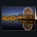 Cartão Science World e CBD refletidos em False Creek,<br><div class="desc">COPYRIGHT David Wall / DanitaDelimont.com | CN02 DWA0002.jpg | Science World e CBD refletidos em False Creek,  Vancouver,  British Columbia,  Canadá</div>