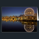 Cartão Science World e CBD refletidos em False Creek,<br><div class="desc">COPYRIGHT David Wall / DanitaDelimont.com| CN02 DWA0002.jpg| Science World e CBD refletidos em False Creek,  Vancouver,  British Columbia,  Canadá</div>