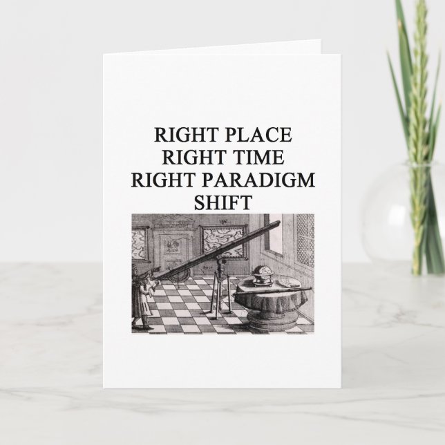 Cartão scientific eureka moment (Frente)