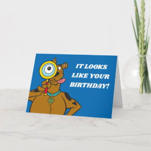 Cartão Scooby-Doo com lupa