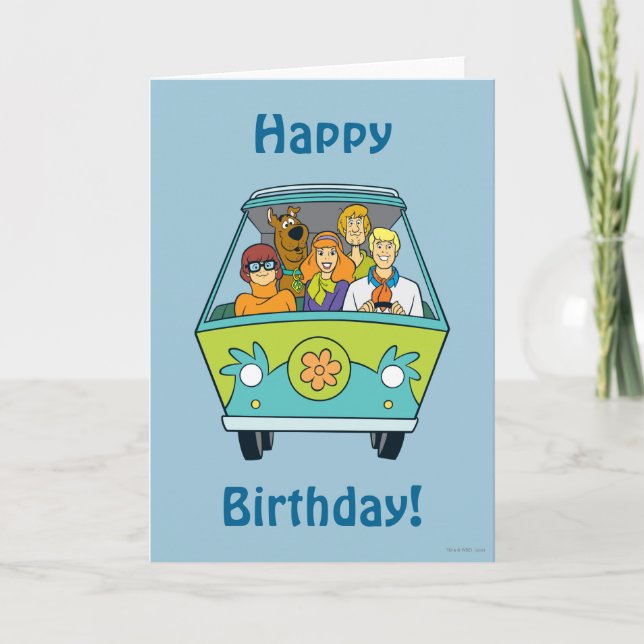 Cartão Scooby-Doo e a Máquina Misteriosa Gang (Frente)