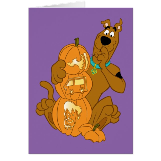 Cartão Scooby-Doo | Halloween Jack-O-Lanterna (Frente)