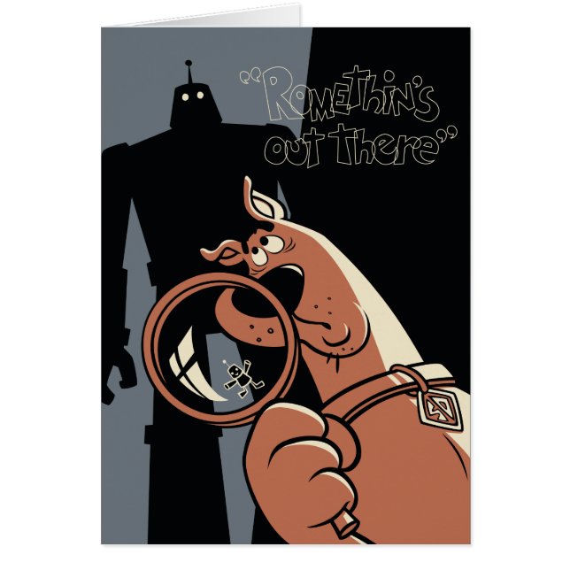 Cartão Scooby-Doo "Romethin está lá fora" (Frente)