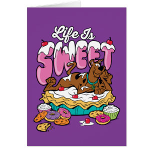 Cartão Scooby-Doo "vida é doce "