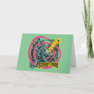 Cartão Scooby-Doo Zoinks Punk Guitar Graphic