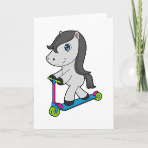 Cartão Scooter de cavalo
