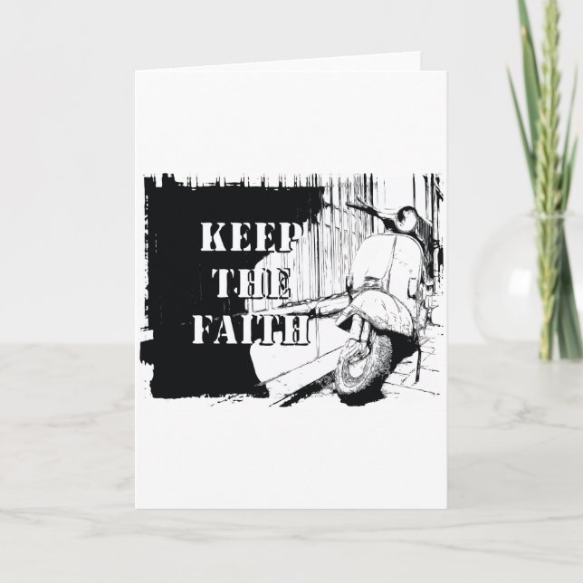 Cartão Scooter Keep the Faith (Frente)
