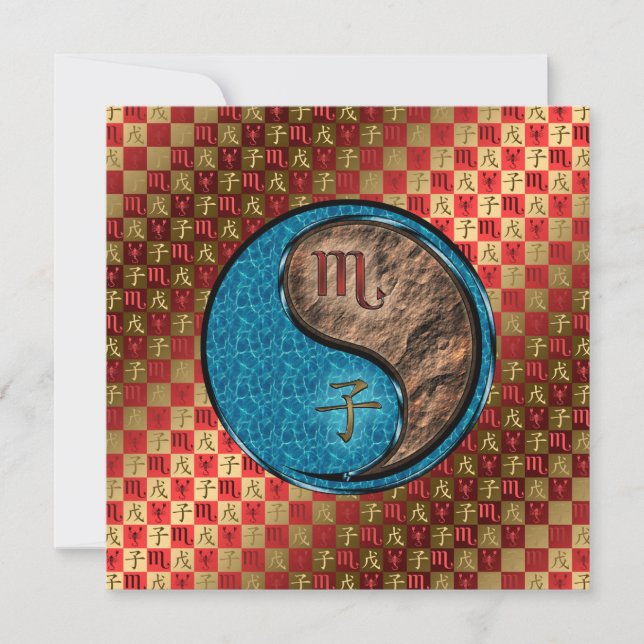 Cartão Scorpio & Earth Rat (Frente)